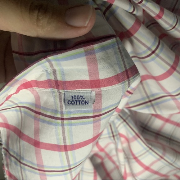 Barbour Men’s Size Medium The Sporting Shirt Short Sleeve Lightweight Plaid Blue - Picture 7 of 7